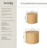 tectake® 2er Set Couchtische Danny bodenschonende Produktbild-Vorschau 5