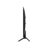 Side view of a black smart TV on a stand, isolated on a white background. Produktbild-Vorschau