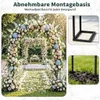Arche à roses Speed en métal, stable, avec socle amovible, Voir les images du produit 9
