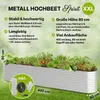 TTL GARDEN Hochbeet SPIRIT XXL 400x80x80cm Silber – Metall Produktbild-Vorschau 2