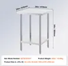 Table de préparation SucceBuy en acier inoxydable, 61 x 61 Voir les images du produit 7