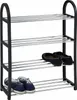 Schuhregale - Schwarz - Metall - B 50 cm - 4 Ablagen - 2er Produktbild-Vorschau 2