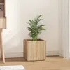 vidaXL květináč Sonoma Oak 40x40x40 cm Materiál dřeva Náhled obrázku produktu 2