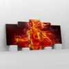 Bild auf Leinwand - Leinwandbild - Frau Flammen Produktbild-Vorschau 4