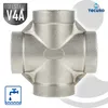 tecuro Kreuzstück Edelstahl V4A (AISI 316), allseitig IG Produktbild-Vorschau 3
