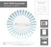 Split turkusowe paski 6x talerz obiadowy Ø27cm porcelana 6 Podgląd zdjęcia produktu 7