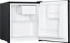 An open mini-refrigerator with its interior visible. Produktbild-Vorschau