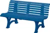 Gartenbank HELGOLAND 3-Sitzer Länge 1500 mm, blau Produktbild-Vorschau 6