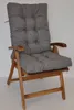 A gray cushion on a wooden chair. Produktbild-Vorschau