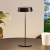 Lucande LED-Akkutischleuchte Tibia, schwarz, Alu, USB, IP54 Produktbild-Vorschau 2