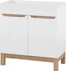 Moderne badkamerset van 80 cm breed, in glanzend wit, met Productafbeelding-voorbeeld 2