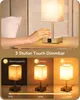 EDISHINE 2er Set Nachttischlampe Touch Dimmbar, Tischlampe Produktbild-Vorschau 2