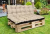 Zestaw Poduszka ogrodowa 120/80 cm + 120/40 cm na ławkę Podgląd zdjęcia produktu 3