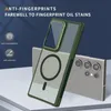 A product shot of a phone case with marketing text and icons. Produktbild-Vorschau
