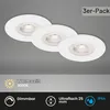 Briloner 3-delige set LED inbouwspots Kulana, wit, Ø 9 cm, Productafbeelding-voorbeeld 2