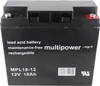 Multipower MP18-12 Blei Akku 12 Volt 18Ah Produktbild-Vorschau 12