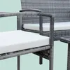 Relaxdays Gartenmöbel Set, 4-tlg. Rattan Sitzgruppe, 4 Produktbild-Vorschau 6