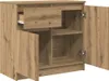 vidaXL Príborník so zásuvkou Artisan dub 71x35x65 cm Náhľad obrázku produktu 5