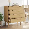 Comodino a cassetti vidaXL OTTA 76,5x39,5x90 cm in legno Anteprima dell’immagine prodotto 3
