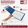 GGM Wechselmappe DIN A4 Blau 3 Druckknöpfe für Produktbild-Vorschau 6