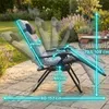 Zestaw 2 leżaków ogrodowych zero gravity, leżak regulowany Podgląd zdjęcia produktu 11