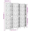 6-tlg. Raumteiler Braun Massivholz Paulownia Produktbild-Vorschau 8