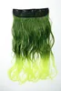 WIG ME UP 5 Clip-In Extension lockig Ombre Grün Produktbild-Vorschau 2