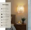 Applique murale LIGNEA LUX en jute de style bohème 40W - Voir les images du produit 2