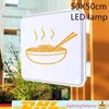 50 cm LED svetelný box, obojstranný štvorcový nápis na Náhľad obrázku produktu 2