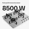 Klarstein Illuminosa 4 Plaque De Cuisson Gaz, 4 Brûleurs Voir les images du produit 3