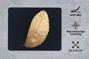 MuchoWow® Mauspad Mousepad Gold - Blätter - Schwarz - Produktbild-Vorschau 2