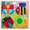 HOLZ puzzle für Kinder, GROßES Lernpuzzle, Tiere im Garten Produktbild-Vorschau 3
