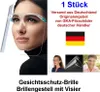 GKA 1 Stück Gesichtsschutz Visier mit Brillengestell Produktbild-Vorschau 3