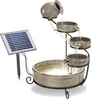 esotec Solar Kaskadenbrunnen Pisa KERAMIK mit Akku und LED Produktbild-Vorschau 2
