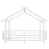 Merax Hausbett aus Metall 90x200cm, Jugendbett mit Produktbild-Vorschau 7