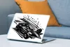 MuchoWow® Laptop Aufkleber Sticker Cover Eine schwarz-weiße Produktbild-Vorschau 4