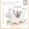 Bieco Plüsch Schaukeltier Einhorn, 60 cm | Kinder Produktbild-Vorschau 5
