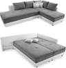 Federkern Ecksofa Doppelbett Dauerschläfer Bettkasten Couch Produktbild-Vorschau 1