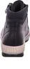 The back view of a blue leather boot. Produktbild-Vorschau