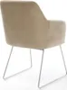 DELIFE Esszimmerstuhl Greg-Flex Mikrofaser Beige Vintage Produktbild-Vorschau 5