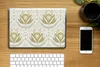 MuchoWow® Laptop Aufkleber Sticker Cover Blumen - Gold - Produktbild-Vorschau 2