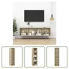 The Living Store TV-Wandschrank Sonoma-Eiche 37x37x142,5 cm Produktbild-Vorschau 10