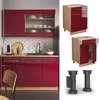 Küchenunterschrank Vicco Fame-Line Bordeaux Hochglanz 60 cm Produktbild-Vorschau 4