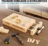Wiltec Tragbare Hobelbank 45,5x28x7 cm & Schraubstock Produktbild-Vorschau 2
