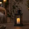 LED Mini Kerze/Grabkerze - flackernd - H: 10cm, D: 5cm - Timer + Sensor - bis 750h - weiß Produktbild-Vorschau