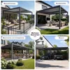 PURPLE LEAF Pergola 3,3x4,5m Wasserdicht Winterfest, Produktbild-Vorschau 6