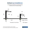 EMKE Robinetterie pour lavabo Robinetterie pour salle de Voir les images du produit 6