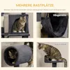 PawHut Kratzbaum, 125 cm, Katzenbaum mit Hängematte, Produktbild-Vorschau 5