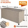 CASARIA® Gartenbox Auflagenbox mit Rollen 420L Stauraum Produktbild-Vorschau 6
