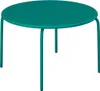 Gartentisch rund 110 cm aus Metall - Meeresblau - MIRMANDE Produktbild-Vorschau 2